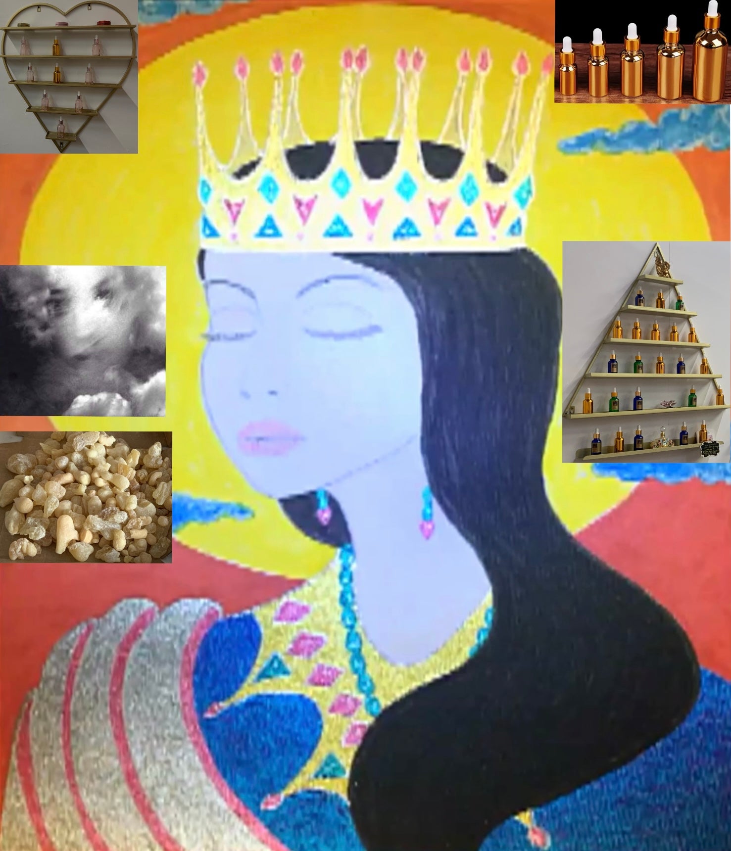 IMAYAH FRANKINCENSE RESIN FACIAL OIL AND BODY BLEND with Sea Buckthorn & Raspberry C02 Extracts