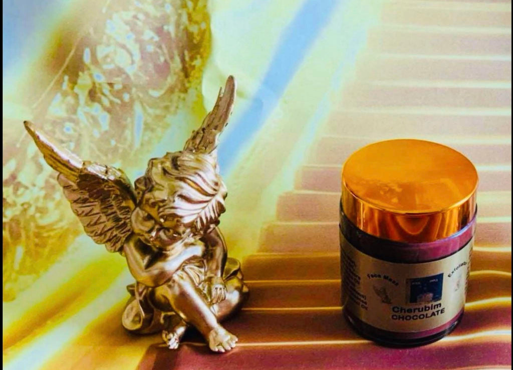 FRANKINCENSE SACRE CHOCOLATE FACE MASK/EXFOLIATOR (Cherubim Chocolate Face Mask/Exfoliator)